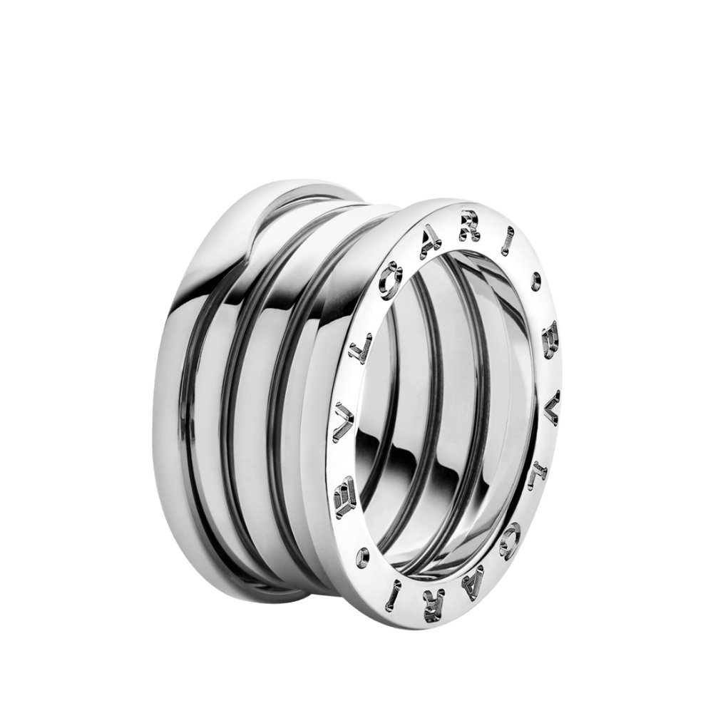 BVLGARI B.zero1 Ring, 4 bands — White Gold
