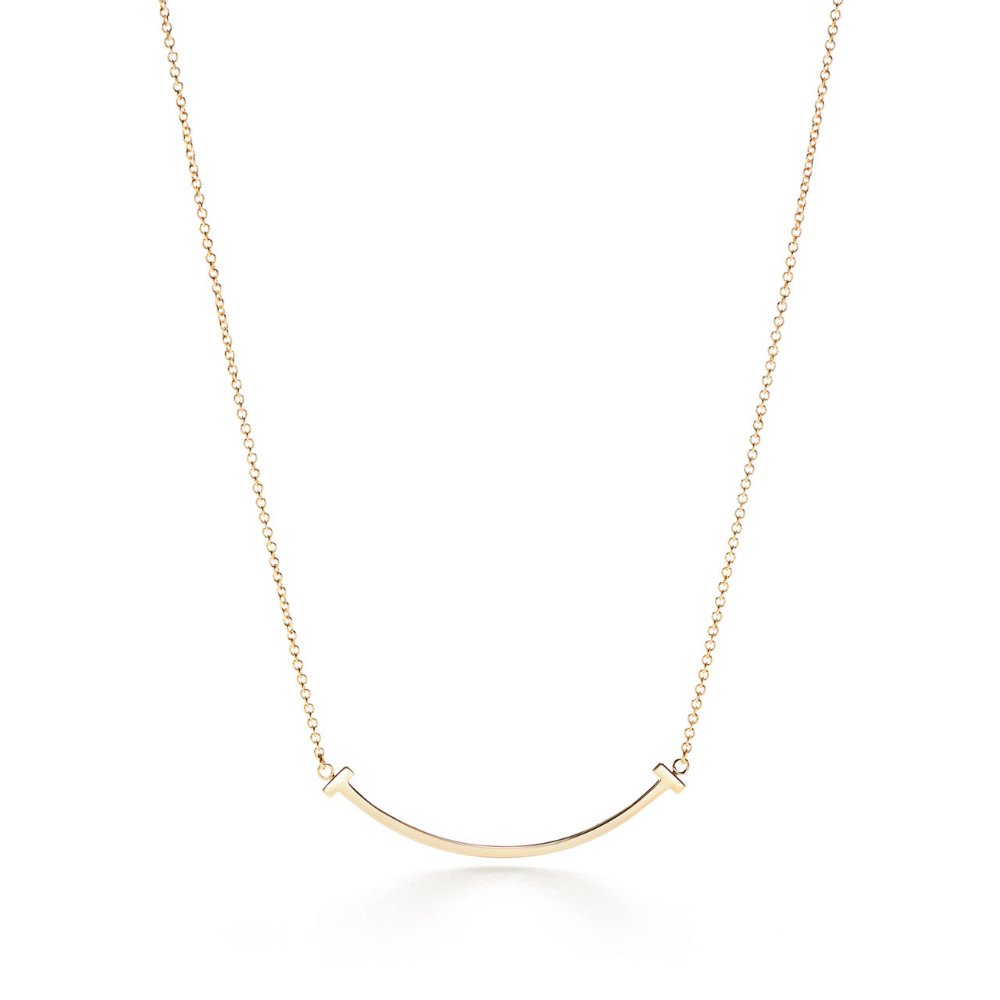 Tiffany & Co. Tiffany T Smile Pendant, Small — Yellow Gold